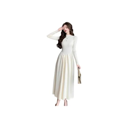 ЮЙЧЖАОЛИНЬ Длинное платье с длинными рукавами женское