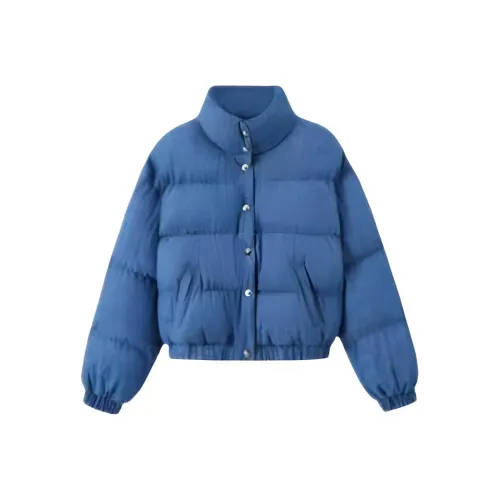 VKXOW Джинсовый синий Женские пуховики