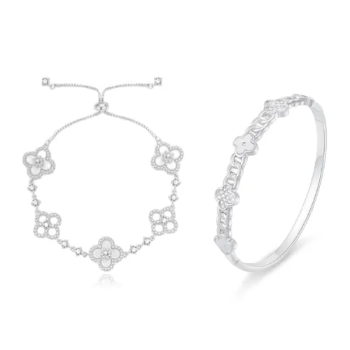 GIFU Браслеты из серебра S925 с цирконием унисекс