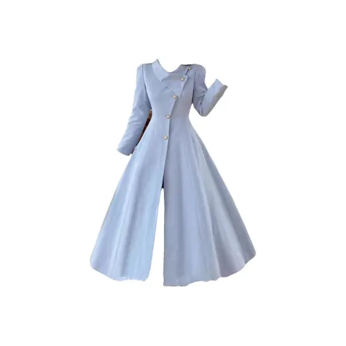 GRAYISMOON Длинное платье с длинными рукавами женское