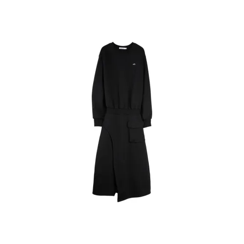 ELLE Длинное платье с длинными рукавами женское