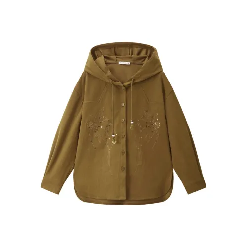 Giordano 08 Коричнево-желтые Женские Куртки