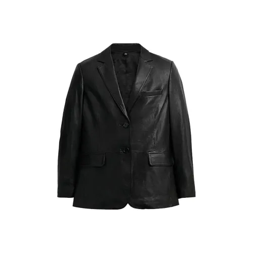 COACH FW23 Кожа Куртка Мужская Черная