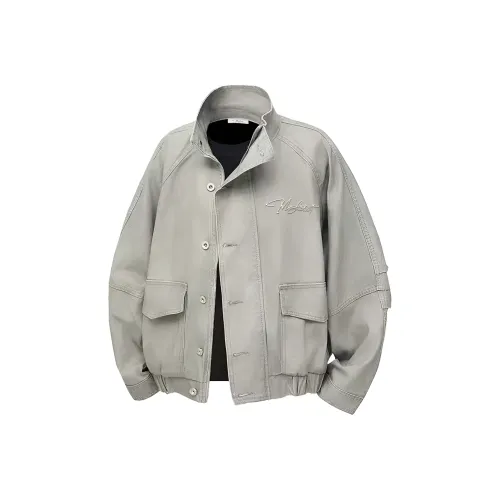 MIORGERSY Серый [Mogul Official Съемный Металл L0G0] Унисекс Куртки