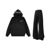 Черный [Белый текст] + Черные джинсы