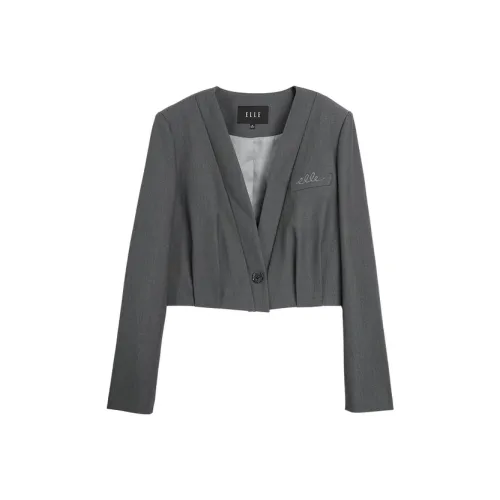 ELLE Темно-серый Женские Деловые Костюмы