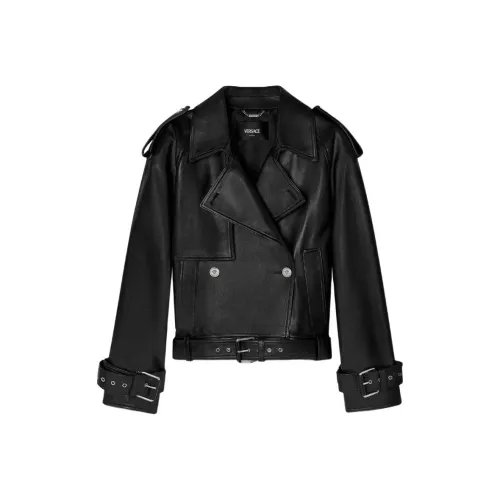 VERSACE FW25 Кожа Куртка Женская