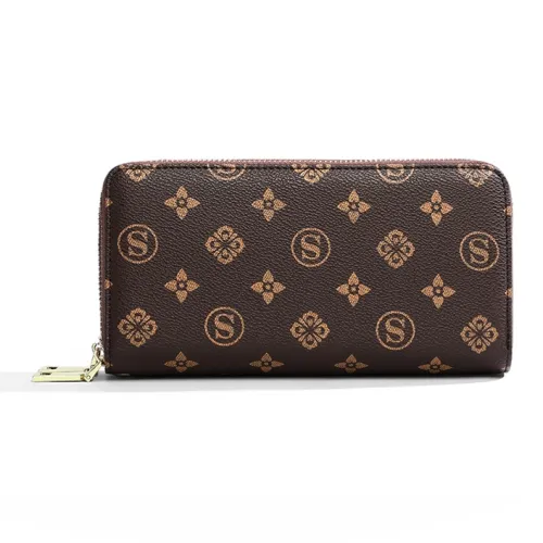 Crtnzo Kroez Синтетическая кожа Держатель для карт кошелек Стандартный Женский Кофейный