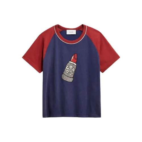 COACH FW25 Реглан-рукав Т-рубашка Женская