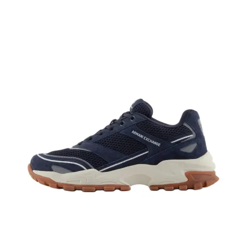 ARMANI EXCHANGEAE Низкий топ Повседневная обувь Мужская Синяя