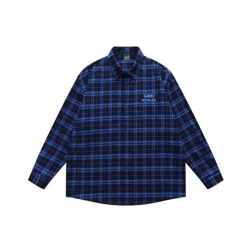 NRXX Blue Men's Shirts NRXX Синий Мужские Рубашки