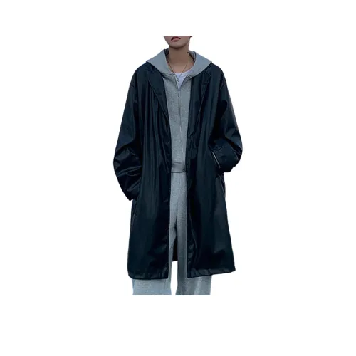 GANGZAI Кожа Куртка Пальто Унисекс