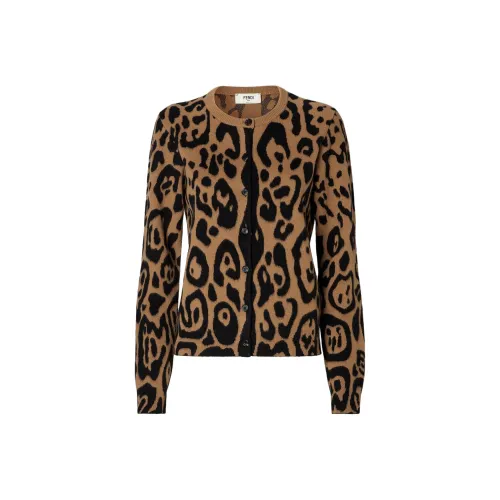 FENDI Коричневые Женские Свитера