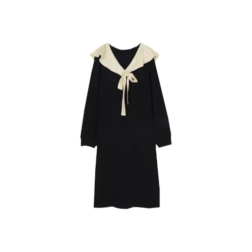 BABYLYCHEE STUDIO Длинное платье с длинными рукавами женское