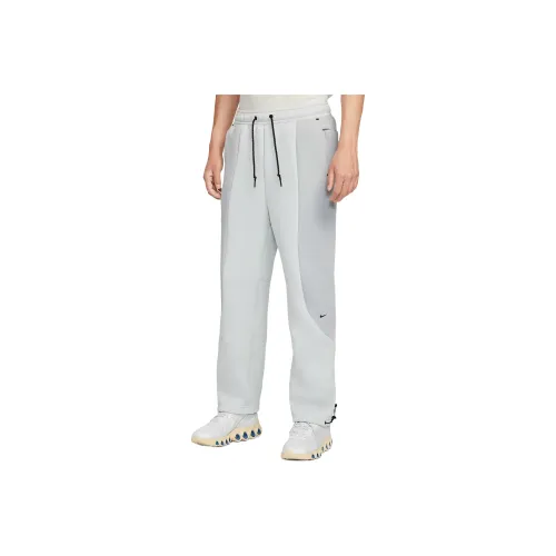 Nike Вязаные тренировочные брюки мужские светлые серебряные