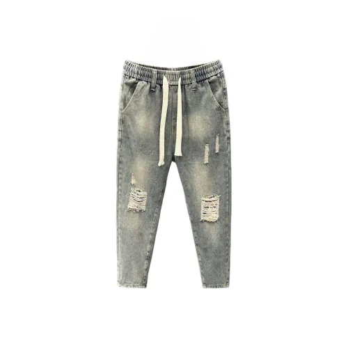 ZMHT Blue Unisex Jeans ZMHT Синий Унисекс Джинсы