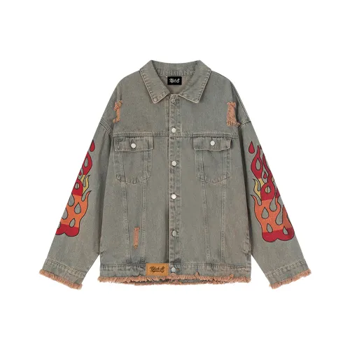 BLACK AT Выстиранный Цвет Унисекс Куртки