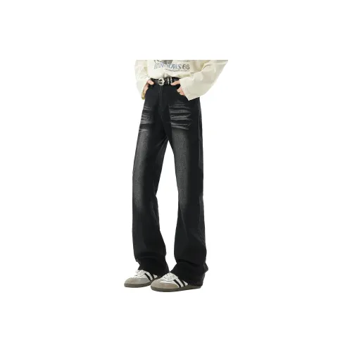 DANGERTIGER Черные Унисекс Джинсы