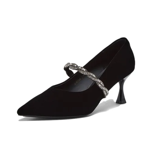 BASTO Узкий каблук Туфли Мэри Джейн Женские