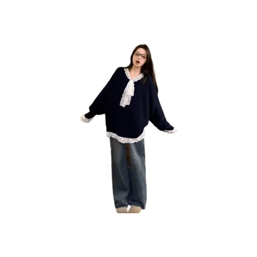 ЮЙЧЖАОЛИНЬ Темно-синий синий женский трикотаж