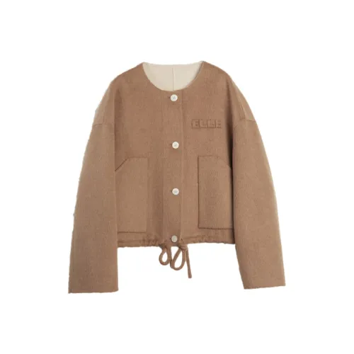 ELLE Khaki Женское пальто