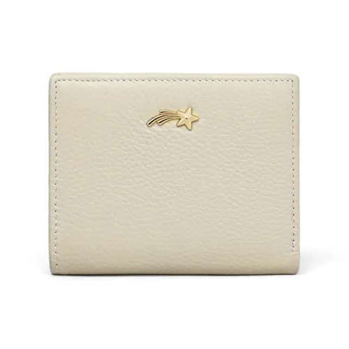 Crtnzo Kroez Кошелек из коровьей кожи стандартный женский бежевый абрикосовый