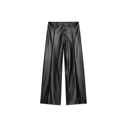 ZARA ZW Series Кожаные брюки Женские