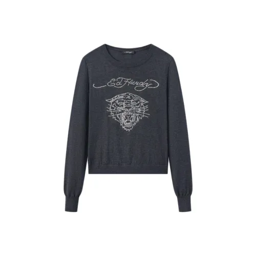 Ed Hardy Темный Мраморный Женский Трикотаж