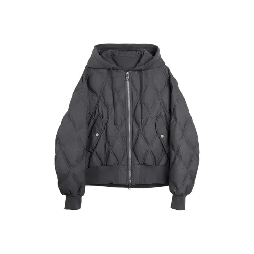 ELLE Medium Gray Women's Down Jackets ELLE Средне-серый Женский Пуховик