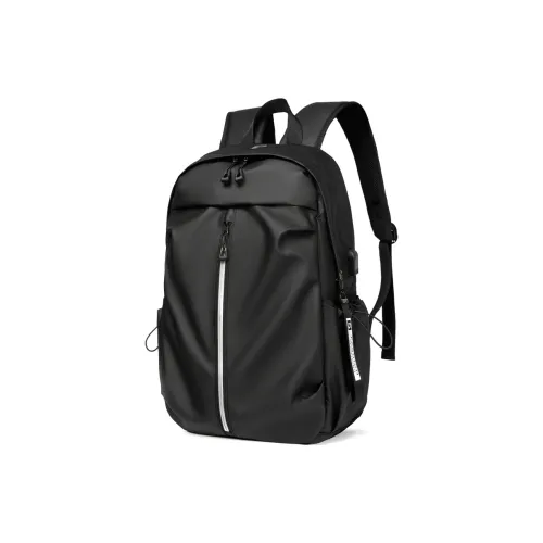 LEXI ПУ (полиуретан) Рюкзак Стандартный Унисекс Черный Серый