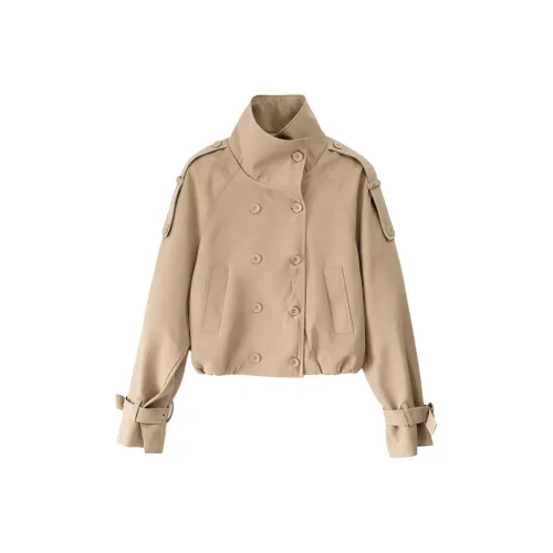 EMDPN Повседневный укороченный пальто женское