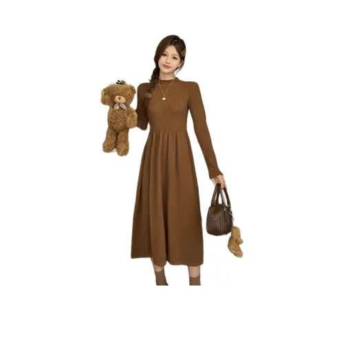 ЮЙЧЖАОЛИНЬ Длинное платье с длинными рукавами женское