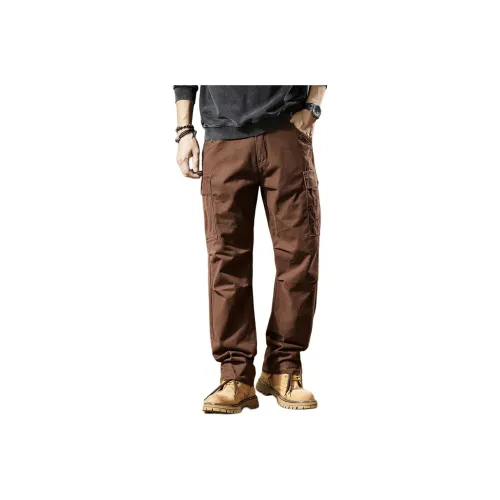 ZENGZHI Карго Брюки Свободный крой Прямой крой Унисекс