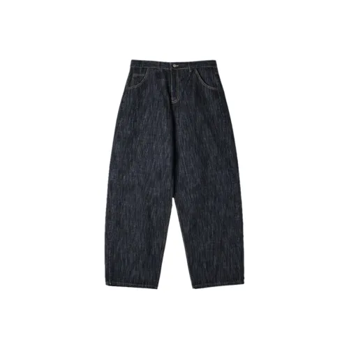 BISHE Серый Синий Унисекс Джинсы