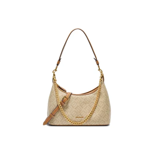 BELLE Искусственная кожа Сумка через плечо Женская Абрикос Кофе