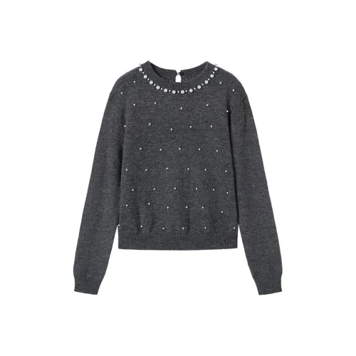 XIANGYING Средний Серый Женский Трикотаж