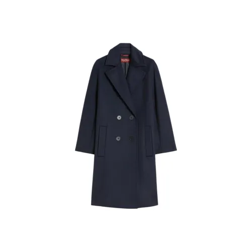 MaxMara Studio Blue Women's Coat МаксМара Студио Синий Женский Пальто