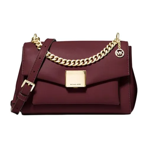 MICHAEL KORS Lita Кожа Ручная Сумка Сумка через плечо Средняя Женская Пастовый Фиолетовый Цвет