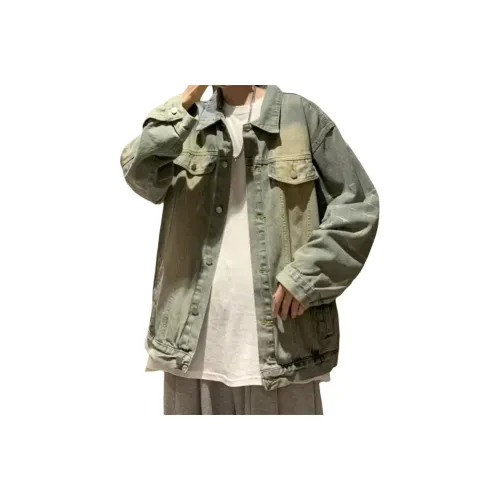 DAFK Желтый Грязь Мужские Джинсовые Куртки