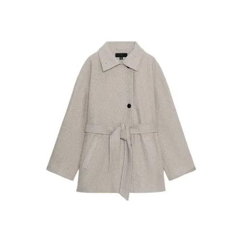 ZARA Бежевый Женский Пальто