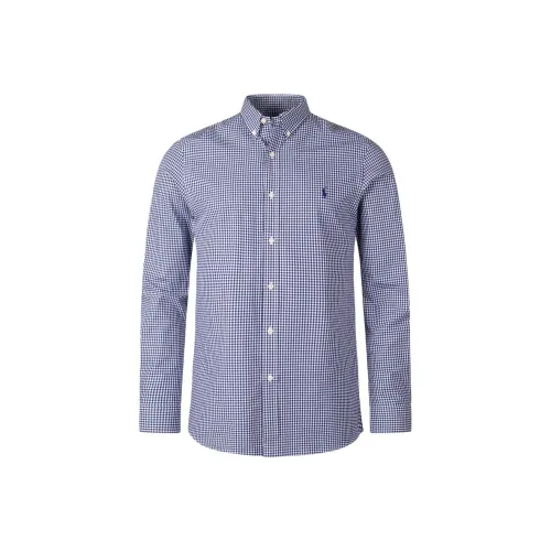 Polo Ralph Lauren Blue с White Lettering Мужские Рубашки