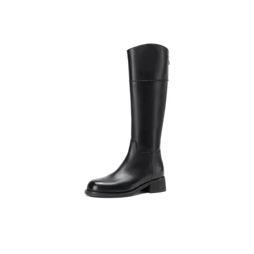 Rosa Bianca Knight Boots Колено Высокие сапоги 4CM Женские