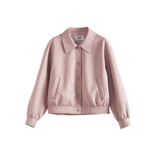 SLLSKY Мерцающий розовый Женский Куртки