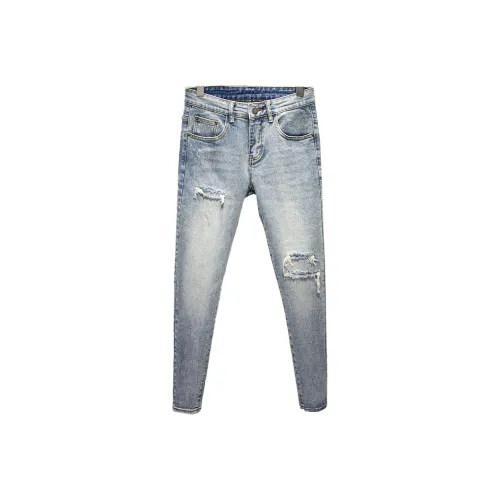 DABAISHA Светло-синие мужские джинсы