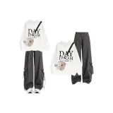 001 Белый Свитшот с Флисовой Подкладкой + 701 Серые Штаны