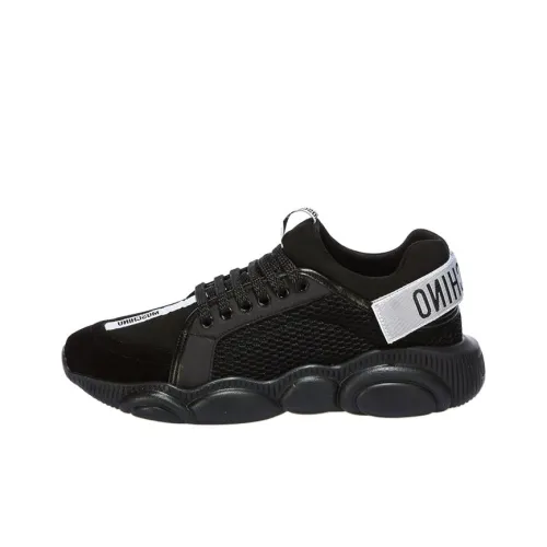 MOSCHINO Низкий топ Повседневная обувь Мужская Черный