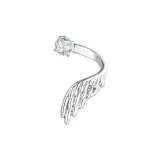 Ангел, перо, серьги-гвоздики [левое ухо]