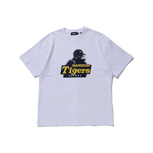 XLARGE x HANSHIN TIGERS HANSHIN TIGERS Коллаборация FW25 T Рубашка Унисекс