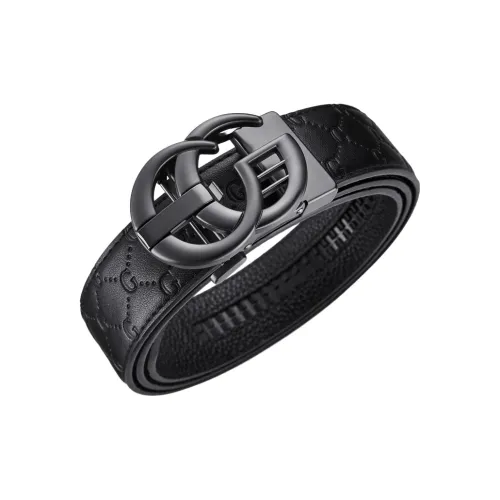 Jeccieziio Ремни из коровьей кожи Мужские Металлические Золотые Ширина корпуса 3,5 см