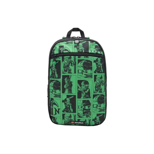 LEGO Полиэстер Рюкзак Маленький Унисекс Черный и Зеленый